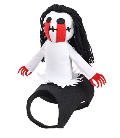 Dog's Scary Doll Halloween Costume