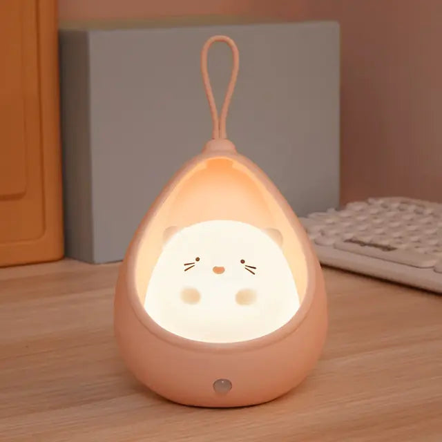 LED Night Light Sensor Control cute animal