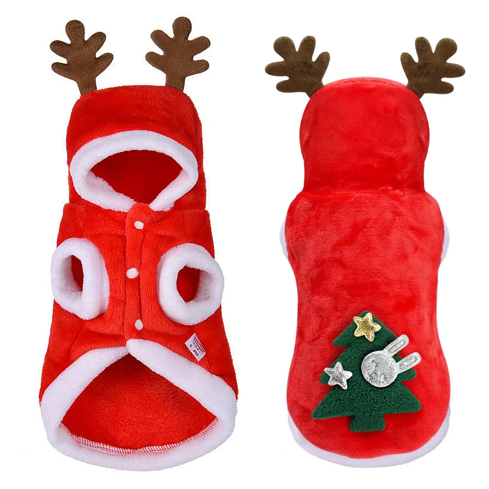 Pet's Christmas Clothes Santa Costume - MeeowShop