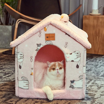 Pet's Foldable Warm Winter House - MeeowShop