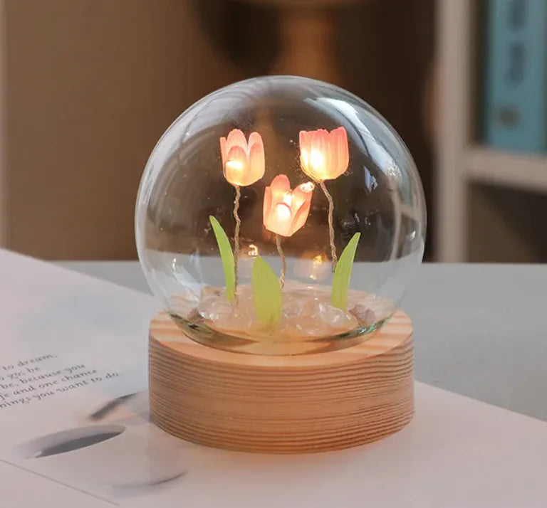 LED Tulip Flower Night Light – DIY & Normal Variants