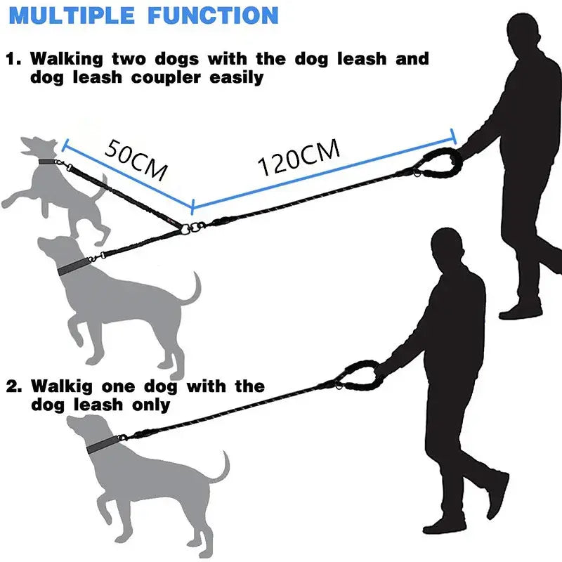 Pet's Double Lead Leash - MeeowShop