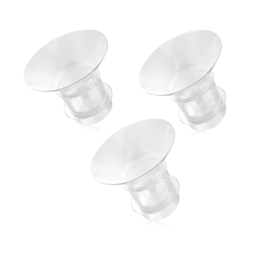 3PCS Breast Milk Pump Flange Inserts Breast Shield Converter Practical Breast Pump Replacement 17mm 19mm 21mm