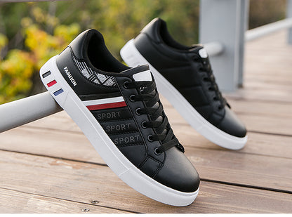 Men Sneakers Casual Shoes Men Flats Zapatillas Hombre Lightweight Pu Leather Breathable Shoe Mens White Sports Tenis Shoes