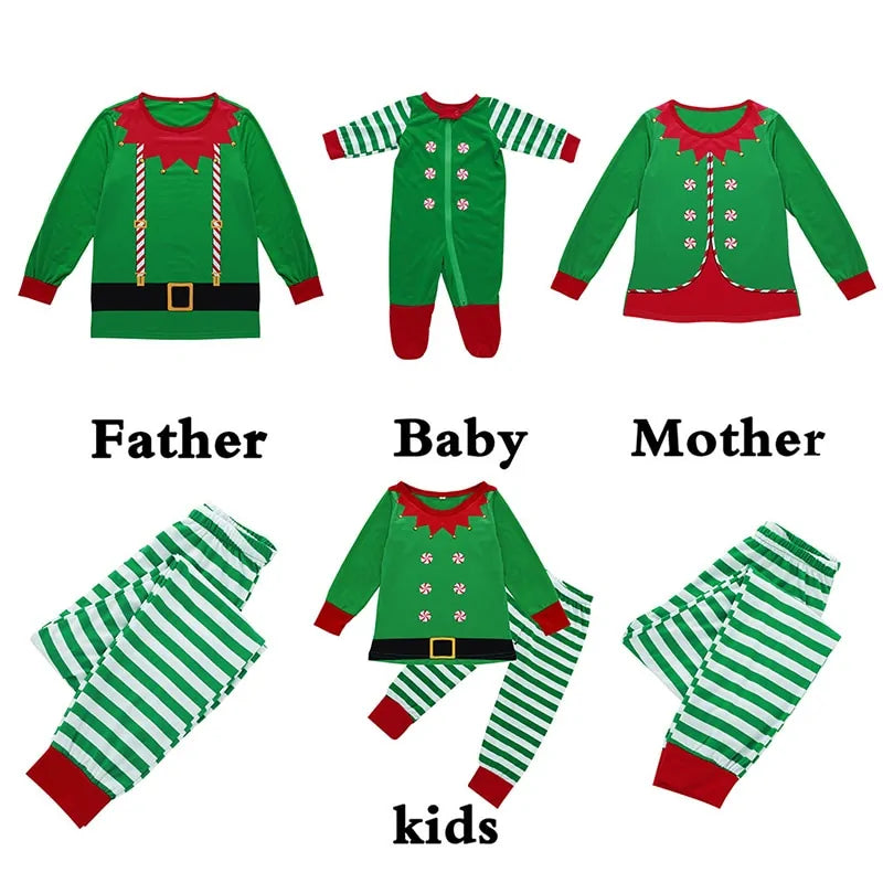 Christmas Elf Family Pajama Set