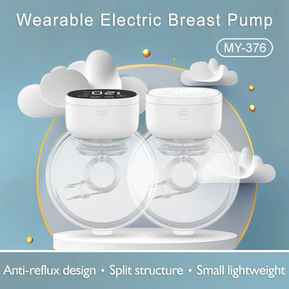 Wearable Breast Pump Electric Handsfree BPA Free 3 Modes 9 Levels USB Charge Milk Collectors Portable Breast Milk Pump Machine