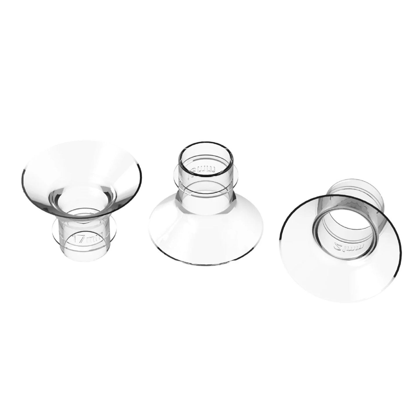 3PCS Breast Milk Pump Flange Inserts Breast Shield Converter Practical Breast Pump Replacement 17mm 19mm 21mm