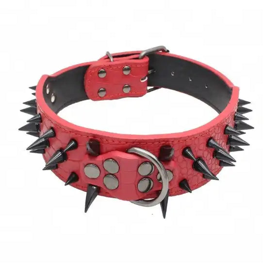 Pet's Spiked Studded Leather Collars - MeeowShop