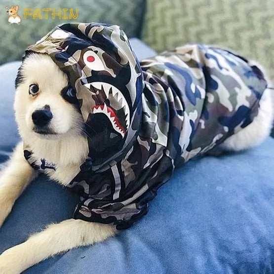 Dog's Camouflage Windbreaker - MeeowShop