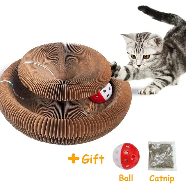 Cat's Scratching Board With Noisy Ball - MeeowShop