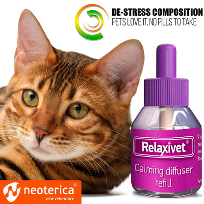 6-Pack Refill Calming Cat Diffuser Anti Anxiety Pet Feline Calm Pheromones