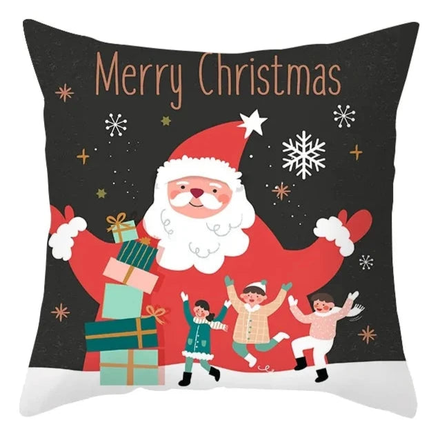 Cartoon Christmas Pillow Cover