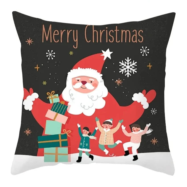 Cartoon Christmas Pillow Cover