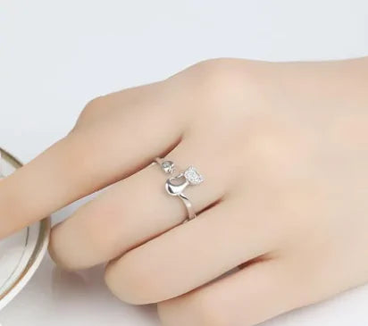 Cat Charm Ring