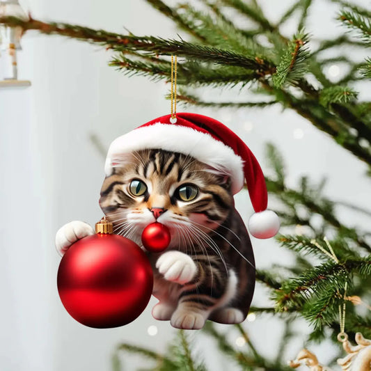 Cute Cat Christmas Ornaments