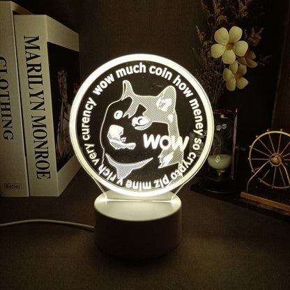 3D Room Desk USB Night Light