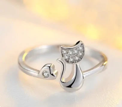 Cat Charm Ring