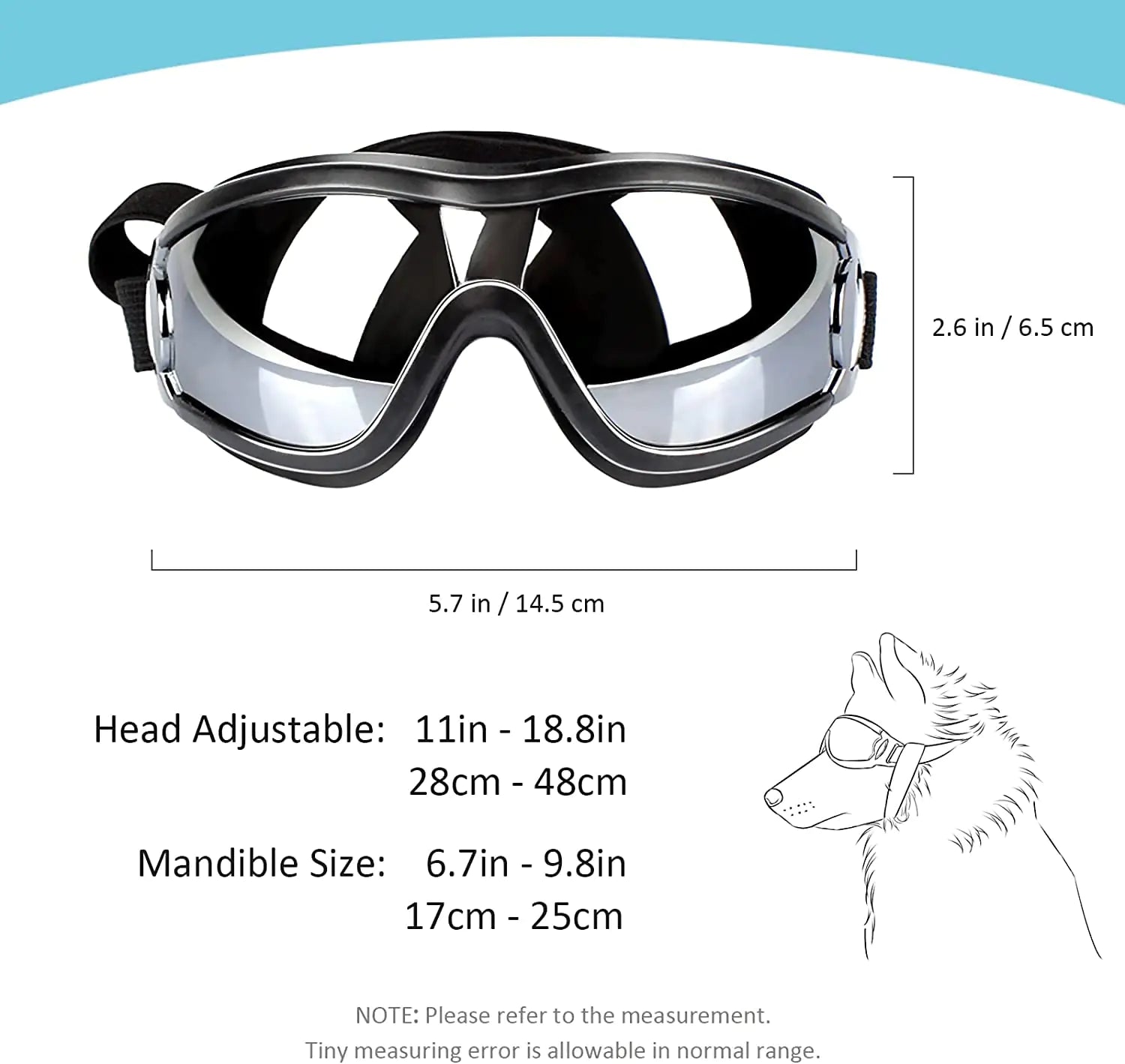 Doggo's Goggles | Adjustable Strap Goggles for Dog's - MeeowShop