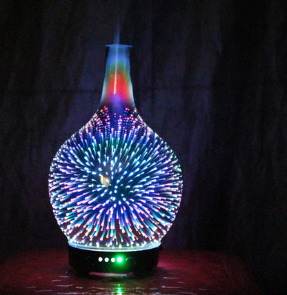 7 Color Light 3D Glass Humidifier