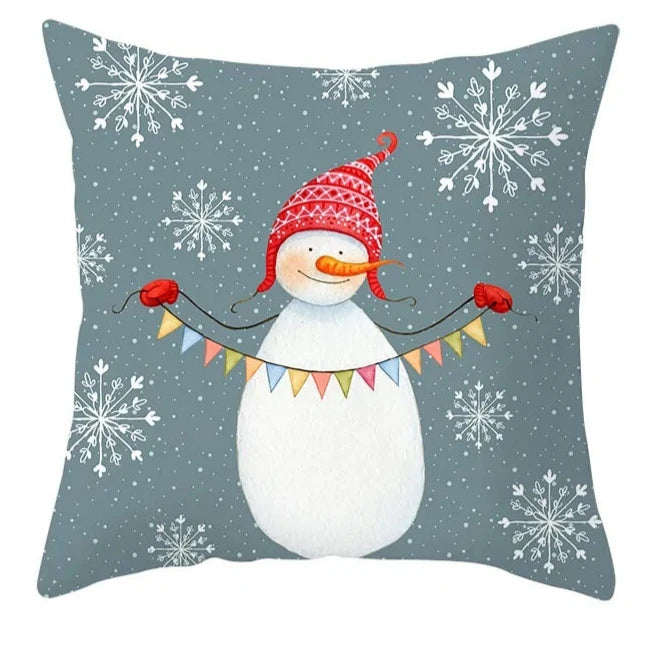 Cartoon Christmas Pillow Cover