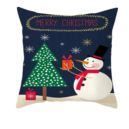 Cartoon Christmas Pillow Cover