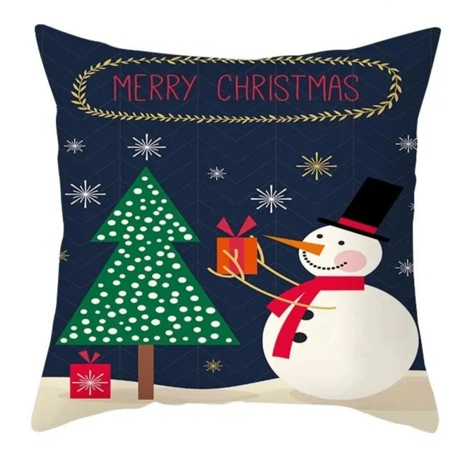 Cartoon Christmas Pillow Cover