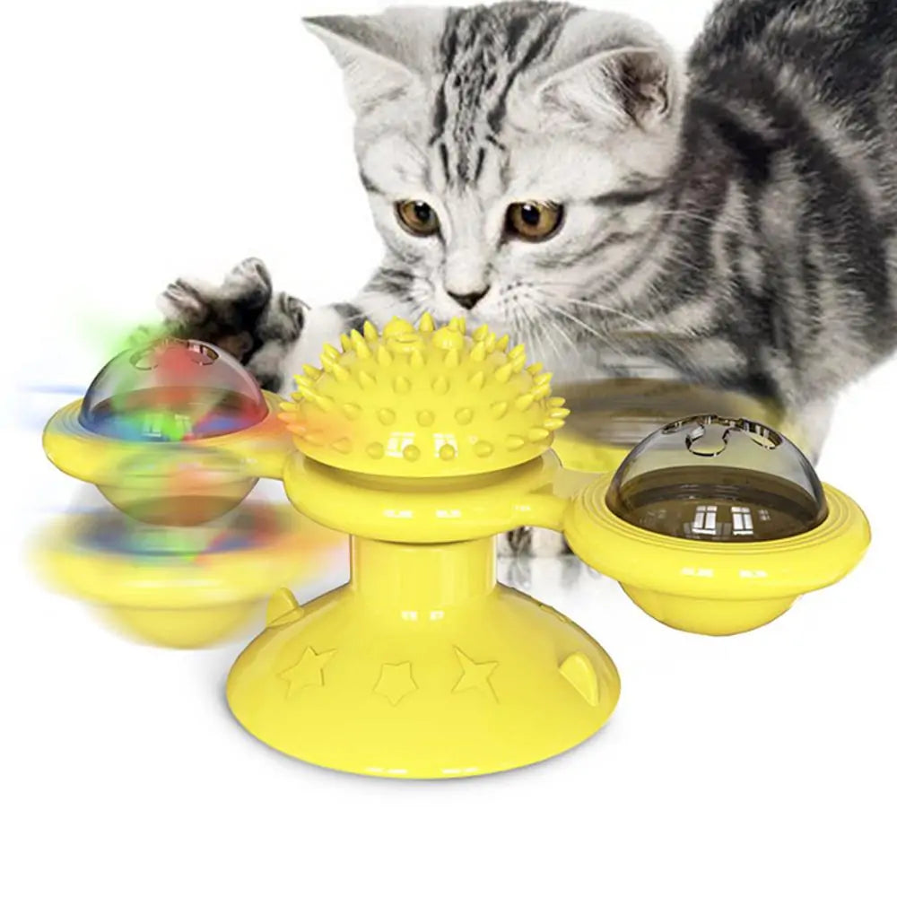 Pet's Interactive Turntable Windmill Ball Toy - MeeowShop