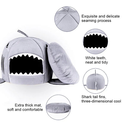 Pet's Soft Cushion-Shark House - MeeowShop