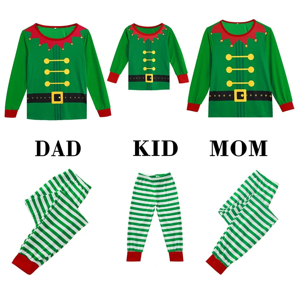 Christmas Elf Family Pajama Set