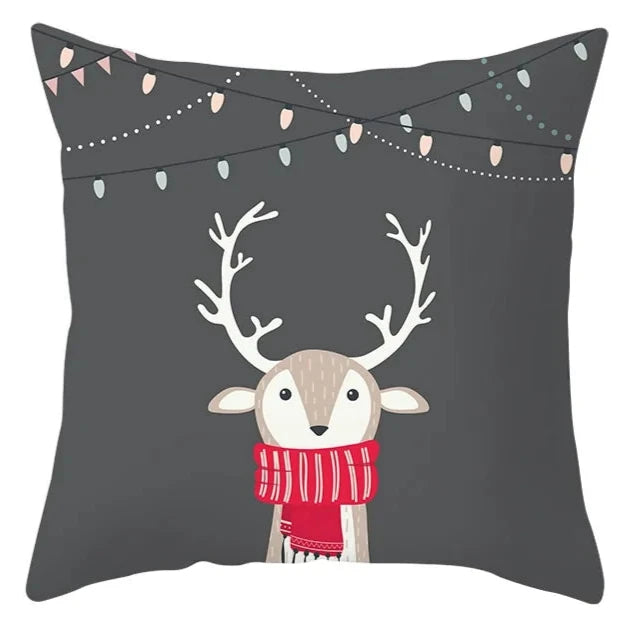 Cartoon Christmas Pillow Cover