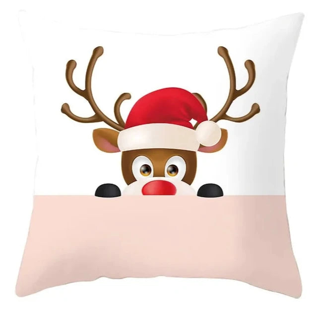 Cartoon Christmas Pillow Cover