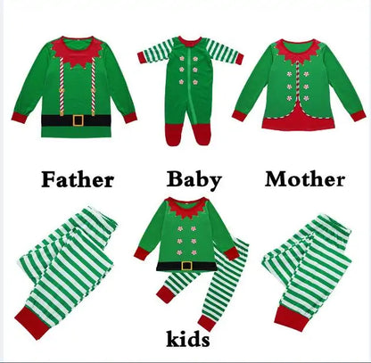 Christmas Elf Family Pajama Set