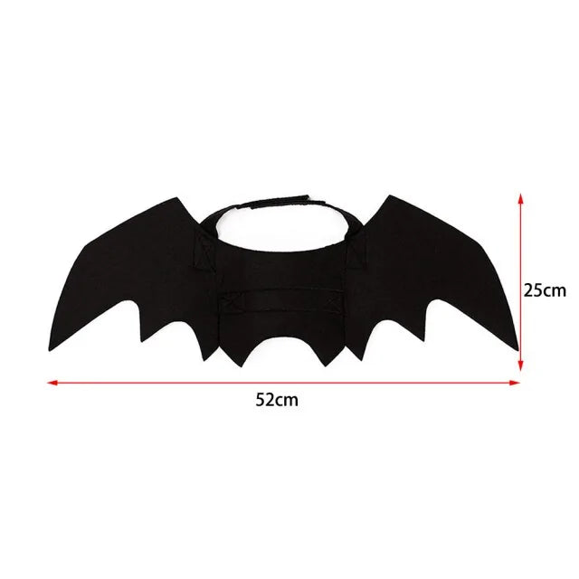 Pet's Black Bat Wings Halloween Outfit - MeeowShop