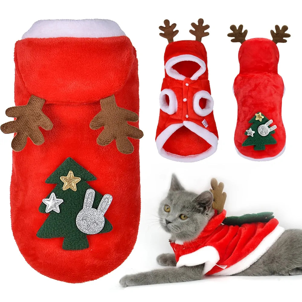 Pet's Christmas Clothes Santa Costume - MeeowShop