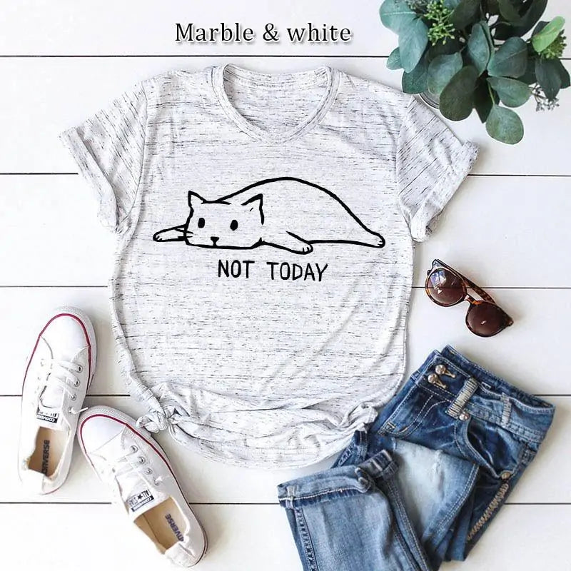 Not Today Lazy Cat Shirt