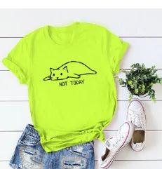 Not Today Lazy Cat Shirt