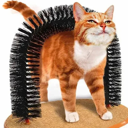 Cat's Self-Grooming and Scratching Pad Arch - MeeowShop