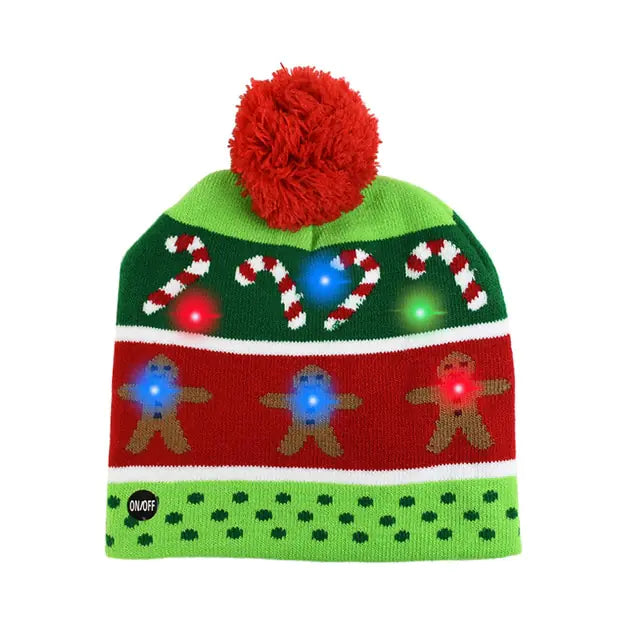 LED Lit Christmas Hat