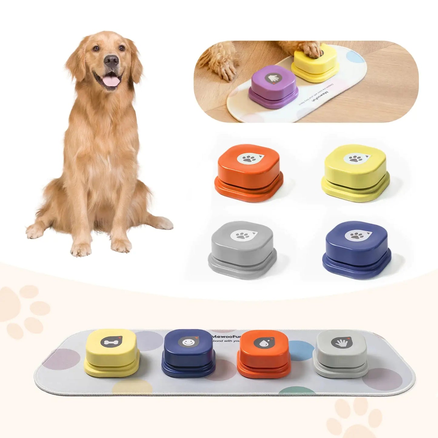 Pet's Recordable Buttons For Communication Training - MeeowShop