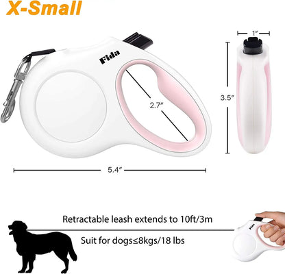 Dog's Retractable Leash with Bag Container - MeeowShop