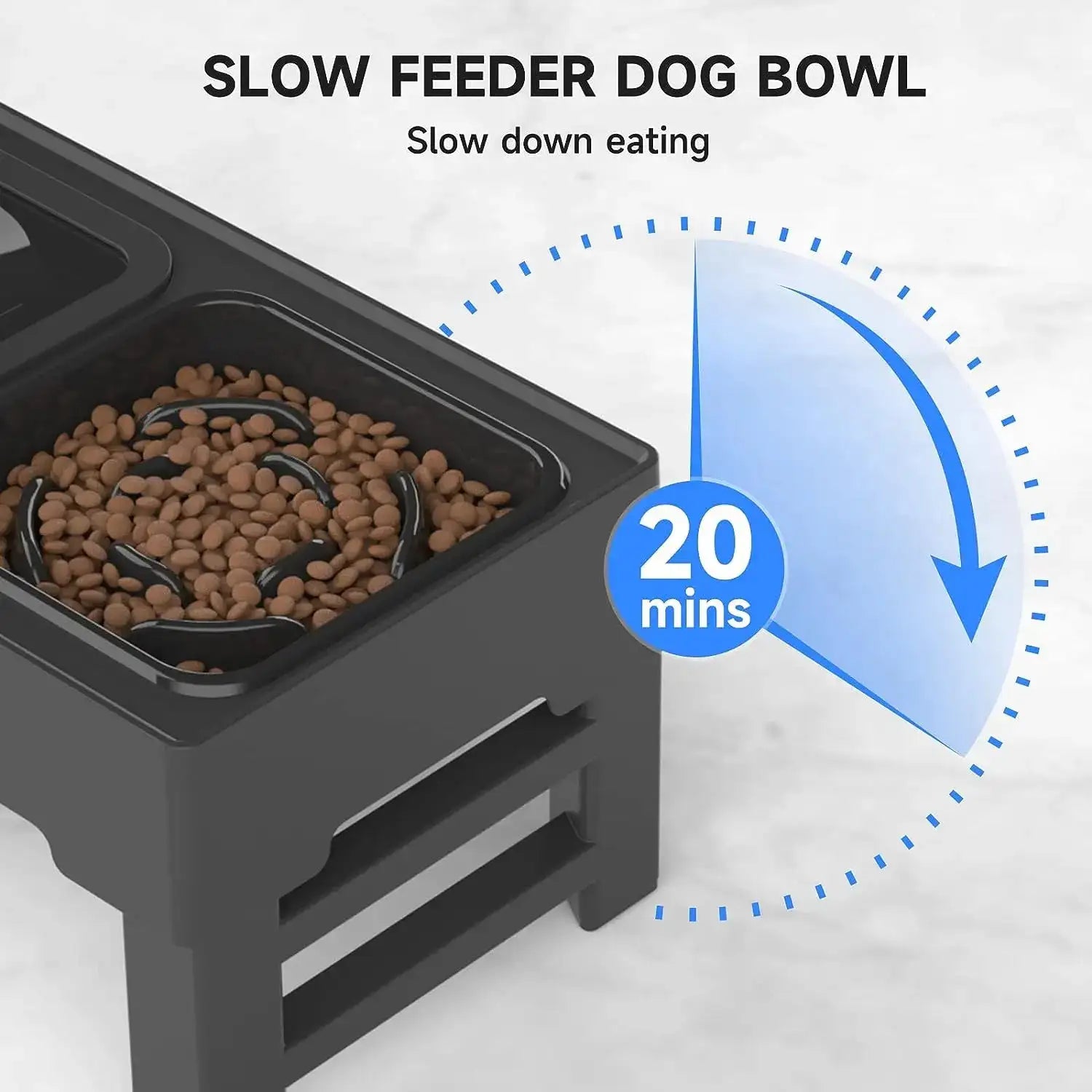 Pet's Adjustable Food & Water Bowl - MeeowShop