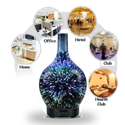 7 Color Light 3D Glass Humidifier