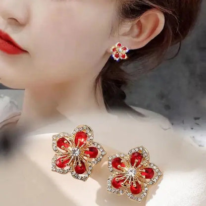 Christmas Snowflake Stud Earrings