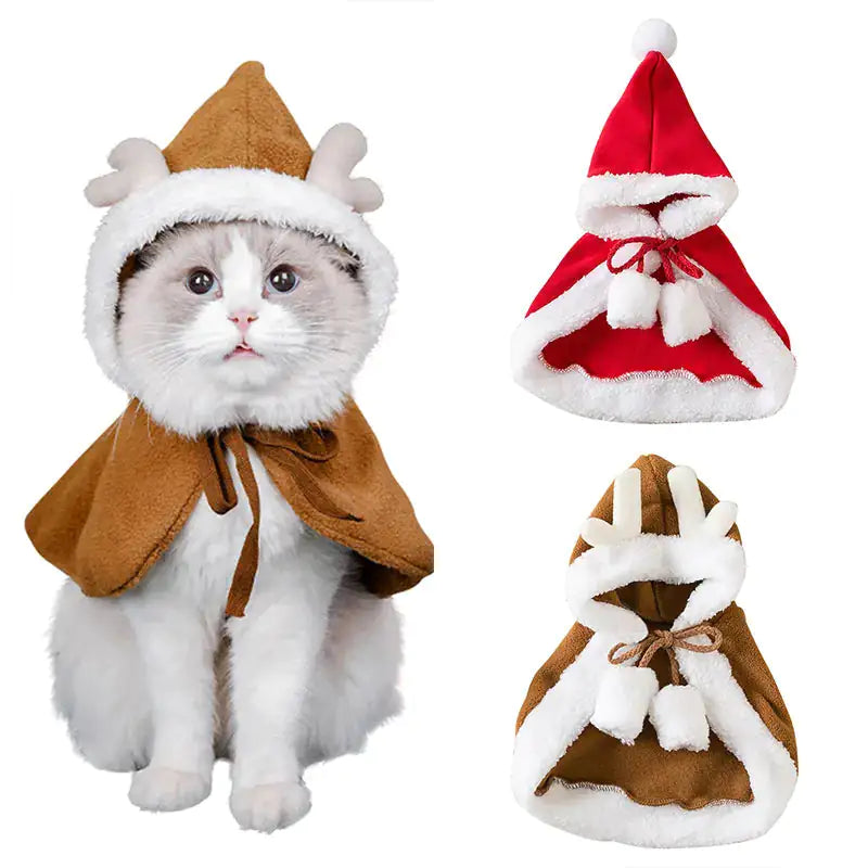 Cat's Festive Fur Holiday Attire - MeeowShop