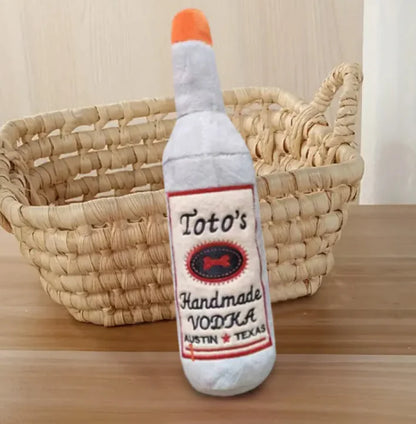 Pet's "Vodka" Bottle Plush Toy