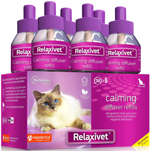 6-Pack Refill Calming Cat Diffuser Anti Anxiety Pet Feline Calm Pheromones