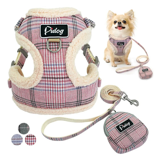 Dog's Adjustable Soft Harness With Purse - MeeowShop