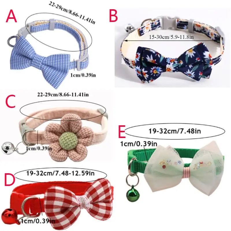 Pet's Plaid Print Bow Tie Collars - MeeowShop