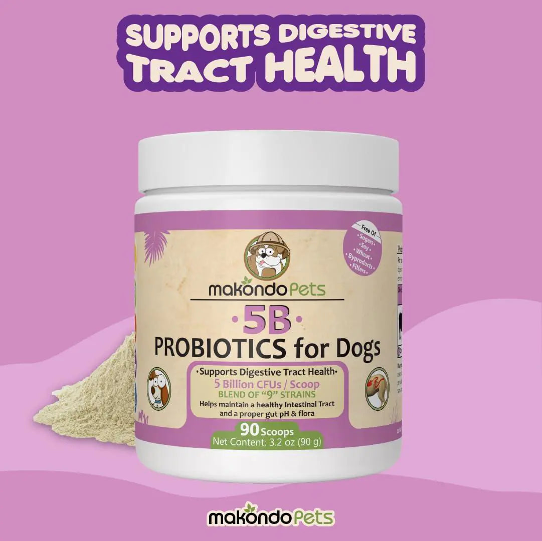 Probiotics for Dogs Puppies Extra Strength 9 Species 5 Billion CFU per Scoop