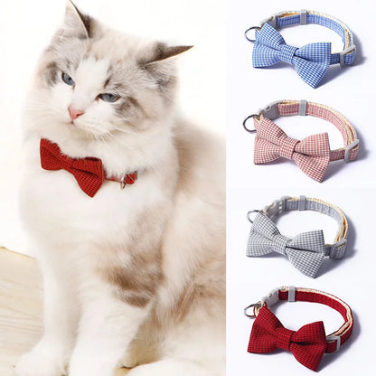 Pet's Plaid Print Bow Tie Collars - MeeowShop